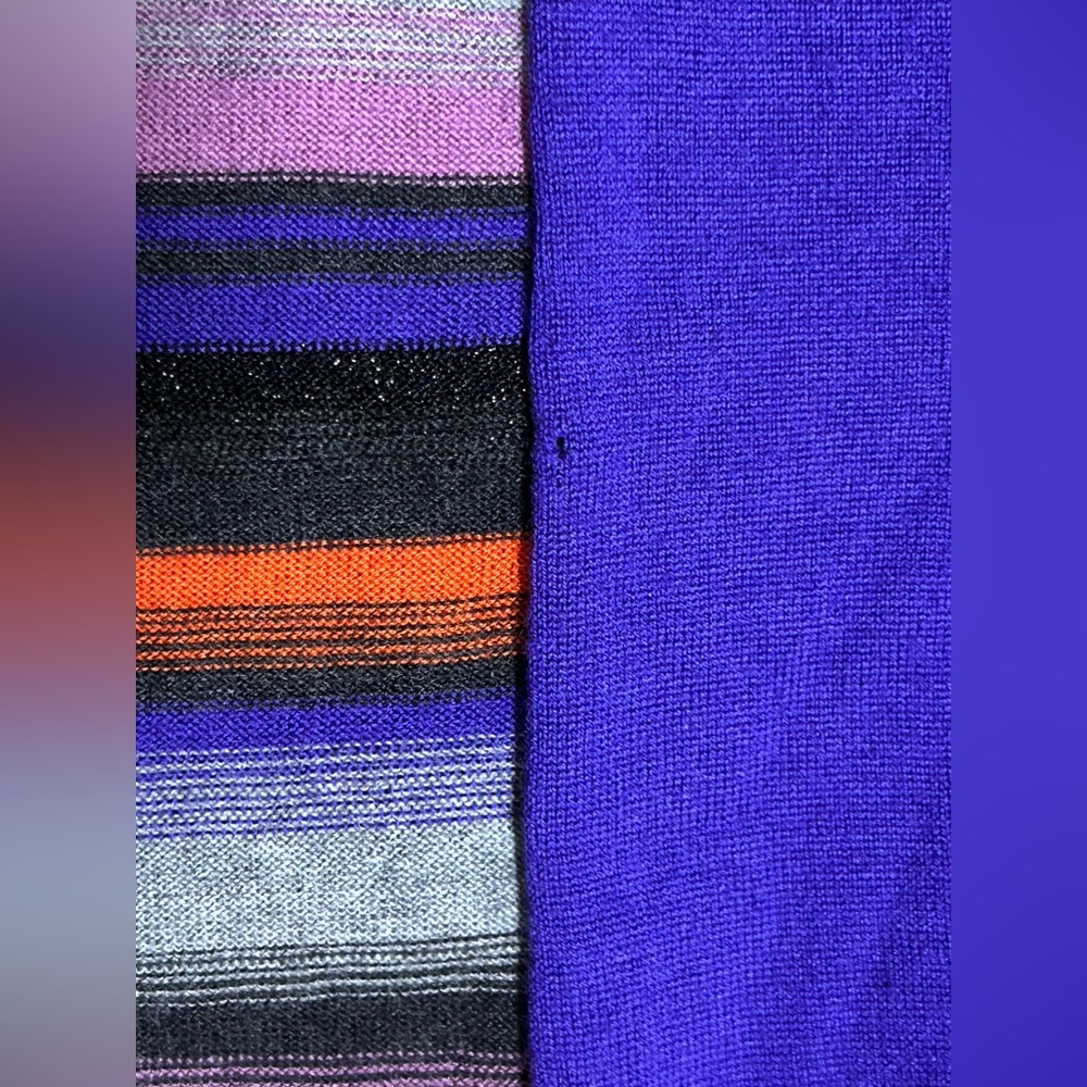Rena Lange Colorful Striped Sweater 100%‎ Virgin Wool - Picture 7 of 8